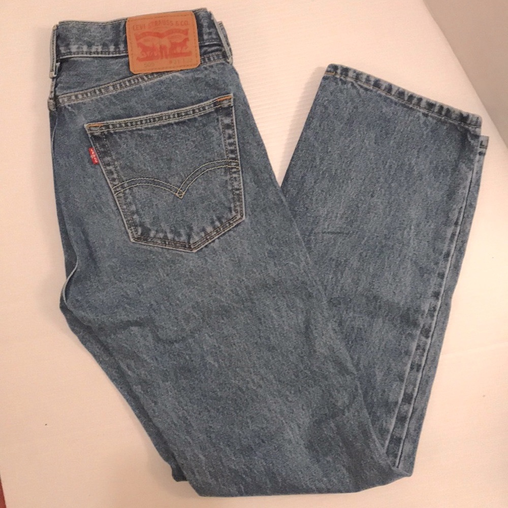 Levi Strauss & Co Men’s 505 Jeans Mens Size 35 W 32 L - Picture 3 of 8